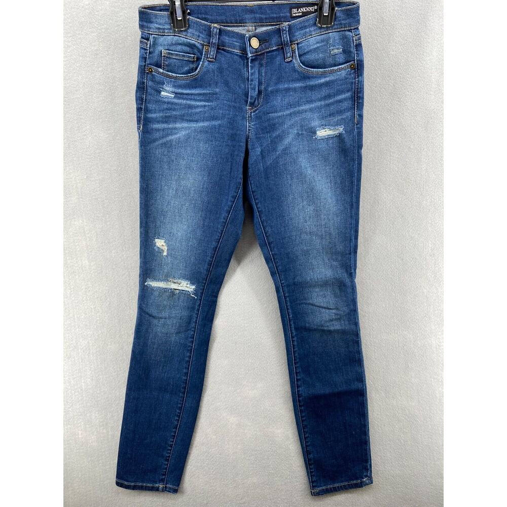 Blank NYC Jeans Womens‎ Sz 27 The Reade Classic Skinny Distressed Ripped